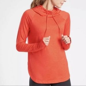 Athleta Uptempo Hoodie Orange Size M!